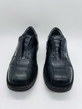 Memphisto Men's Goodyear Welt Black Leather Shoes Size 10